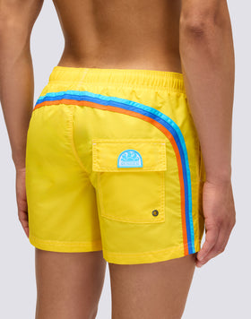 ICONIC TAFFETA SHORT SWIMSHORTS PELO CAPSULE - BEACH FRENCH BULLDOG