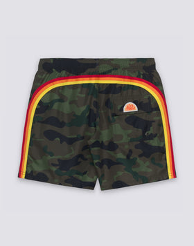 MAILLOT DE BAIN MI-LONG À TAILLE ÉLASTIQUE AVEC IMPRIMÉ CAMOUFLAGE EN POLYESTER RECYCLÉ REPREVE®