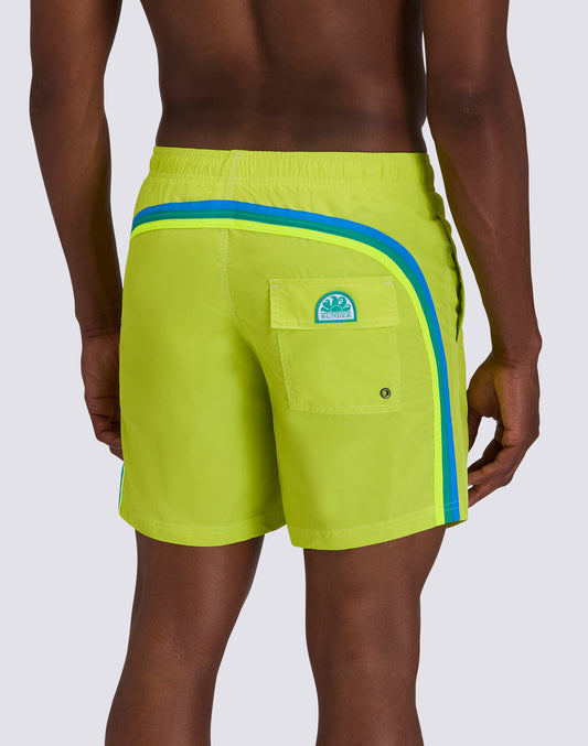 MAILLOT DE BAIN MI-LONG TAILLE ÉLASTIQUE ICONIC TAFFETA