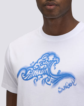 T-SHIRT CAPSULE STAMPA ONDA SFUMATA