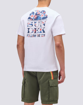 T-SHIRT IMPRIMÉ HIBISCUS SK23 PALM TRIPS