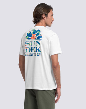 MEN'S T-SHIRT WITH BLISS PRINT SUNDEK FOLLOW THE SUN