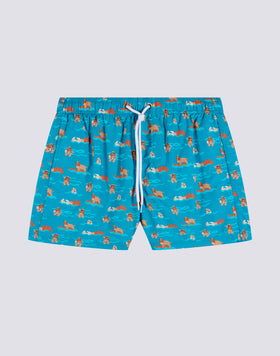 MAILLOT DE BAIN COURT PROJET PELO - SURFEUR COCKER