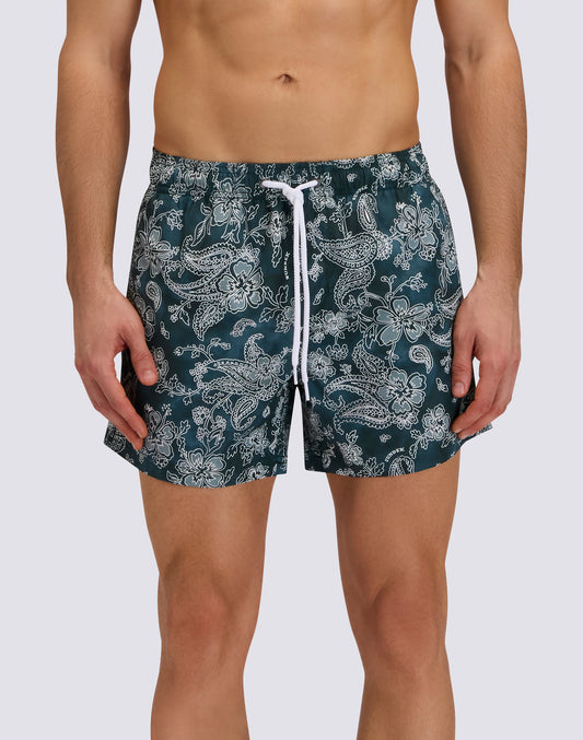 Sundek Maillot De Bain Moyen Taille ÉlastiquÉe ImprimÉ Mini Palmier En Poly Recycle Sundek Maillot De Bain Moyen Taille ÉlastiquÉe ImprimÉ Mini Palmier En Poly Recycle