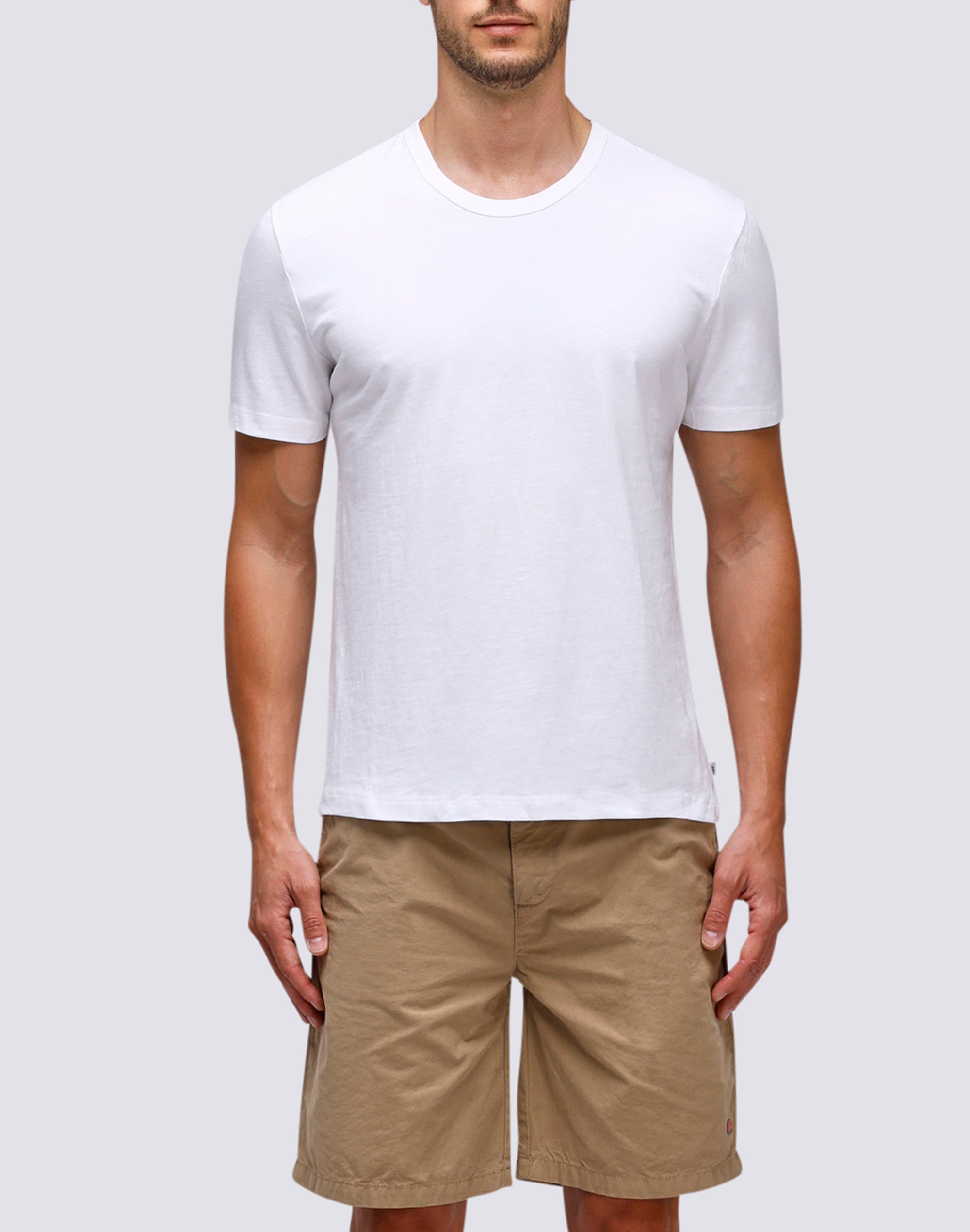 SUNDEK Camiseta De Cuello Redondo, 00607 - Blanco, Medium
