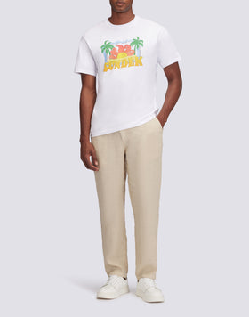 T-SHIRT AVEC IMPRESSION DE PALMIER D'ARCHIVES