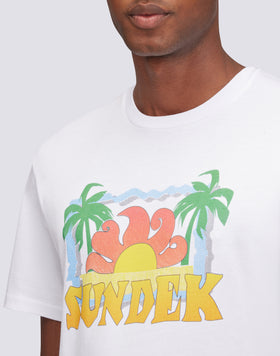 T-SHIRT AVEC IMPRESSION DE PALMIER D'ARCHIVES