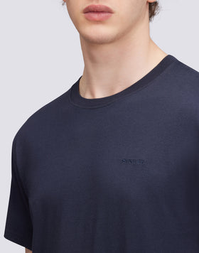 PLAIN T-SHIRT WITH EMBROIDERY