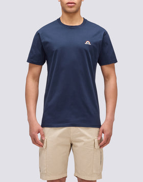 CAMISETA CON BORDADO ARCO IRIS