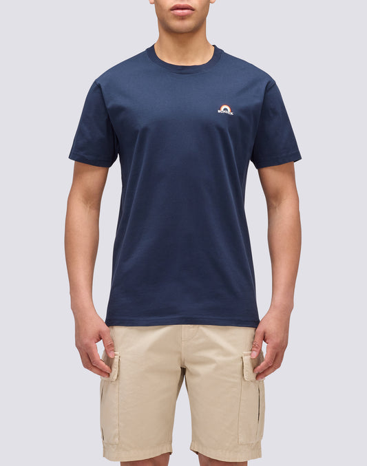 T-SHIRT CON RICAMO ARCOBALENO