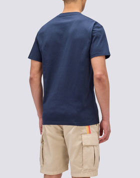 CAMISETA CON BORDADO ARCO IRIS