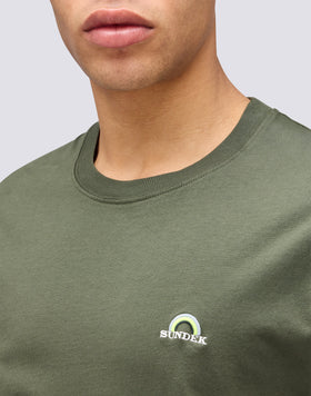 T-SHIRT WITH RAINBOW EMBROIDERY