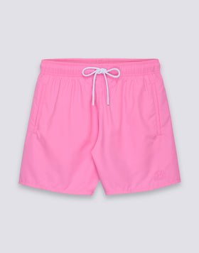 MAILLOT DE BAIN COURT POUR HOMME AVEC TAILLE ÉLASTIQUE ET TISSU COULEUR PÊCHE