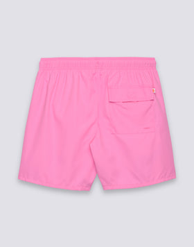 MAILLOT DE BAIN COURT POUR HOMME AVEC TAILLE ÉLASTIQUE ET TISSU COULEUR PÊCHE