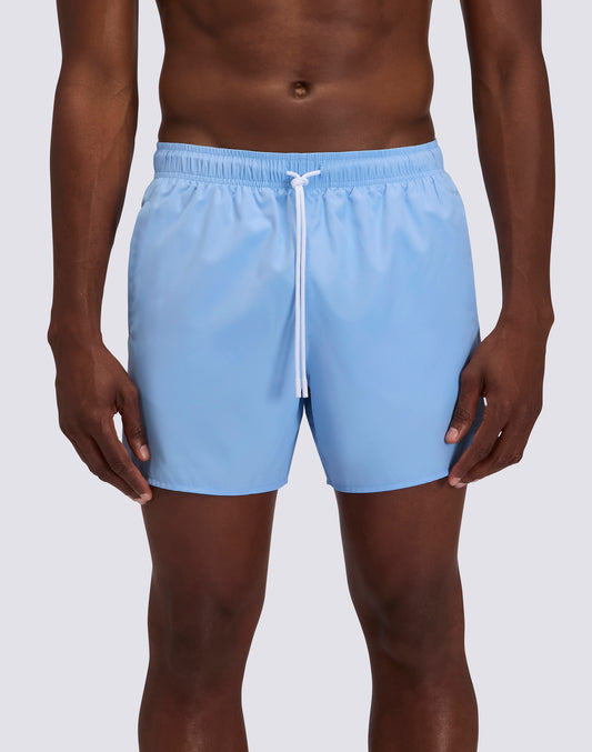 MEN'S SHORT SWIMSHORTS WITH ELASTIC WAIST AND PEACHY FABRIC