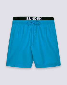 COSTUME DA BAGNO UOMO LUNGO VITA ELASTICATA CON ELASTICO LOGO