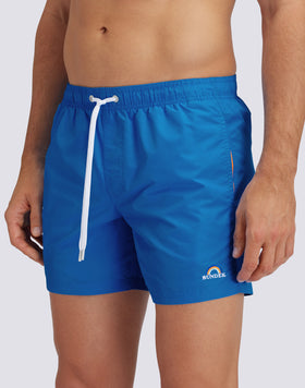 COSTUME CORTO VITA ELASTICATA ICONIC TAFFETA CON ARCOBALENO RICAMATO