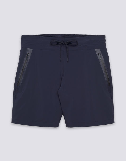 COSTUME DA BAGNO UOMO LUNGHEZZA MEDIA VITA SEMI ELASTICATA STRETCH CON TASCA TERMOSALDATA