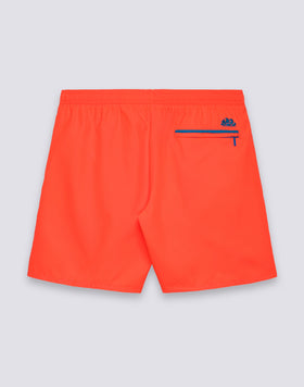 LONG SWIMWEAR WITH ELASTICATED WAIST AND REPREVE® RECYCLED POLYESTER PIPING