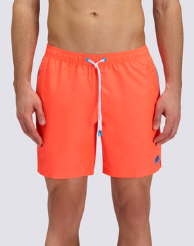 LONG SWIMWEAR WITH ELASTICATED WAIST AND REPREVE® RECYCLED POLYESTER PIPING