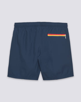 COSTUME DA BAGNO UOMO MEDIO VITA ELASTICATA IN POLESTERE RICICLATO REPREVE® CON DETTAGLIO TRICOLORE