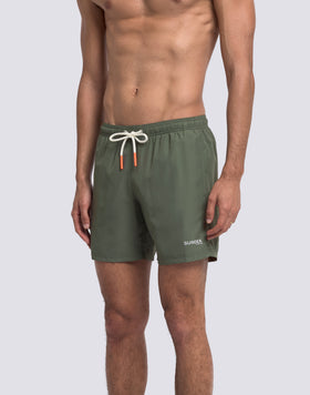 COSTUME DA BAGNO UOMO MEDIO VITA ELASTICATA IN POLESTERE RICICLATO REPREVE® CON DETTAGLIO TRICOLORE