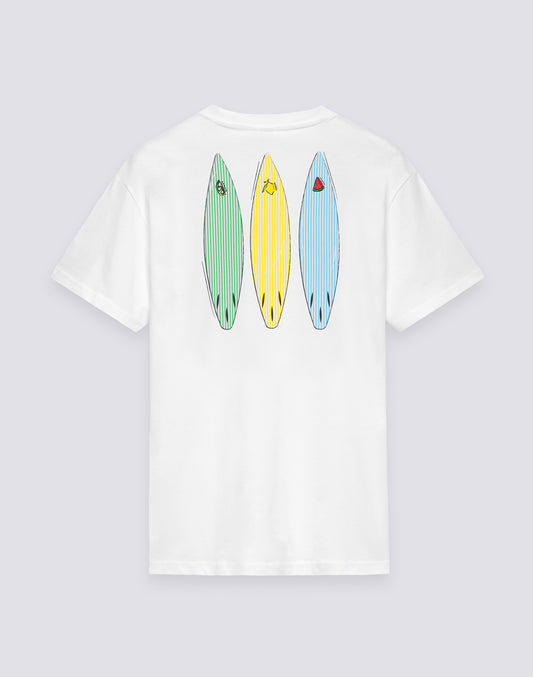 T-SHIRT UOMO A GIROCOLLO CON STAMPA TIDAL SURFER