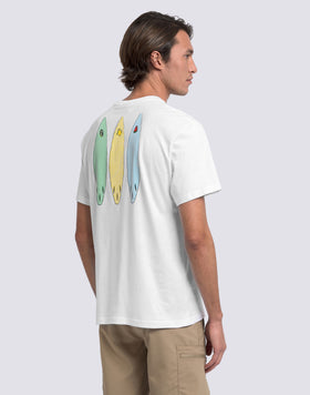 T-SHIRT UOMO A GIROCOLLO CON STAMPA TIDAL SURFER
