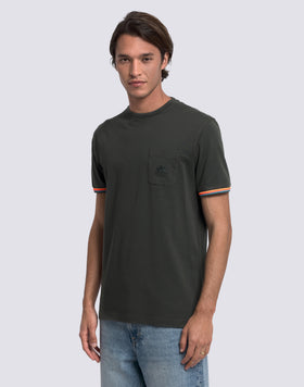T-SHIRT UOMO FINN A GIROCOLLO CON TASCHINO