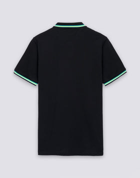 POLO BRICE IN COTONE PIQUET CON DETTAGLI TRICOLOR
