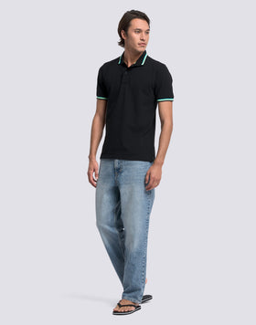 POLO BRICE IN COTONE PIQUET CON DETTAGLI TRICOLOR