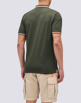 POLO BRICE DE ALGODÓN PIQUÉ CON DETALLES TRICOLOR