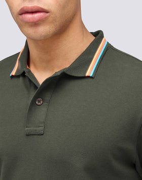 POLO BRICE DE ALGODÓN PIQUÉ CON DETALLES TRICOLOR