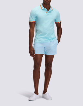 POLO BRICE UOMO IN COTONE PIQUET CON DETTAGLI TRICOLOR