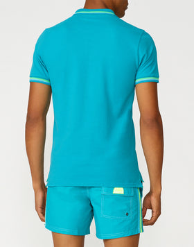 POLO BRICE DE ALGODÓN PIQUÉ CON DETALLES TRICOLOR