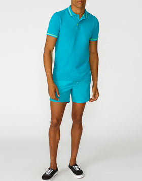 POLO BRICE DE ALGODÓN PIQUÉ CON DETALLES TRICOLOR