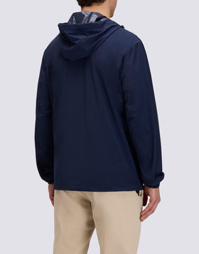 MEN'S FULL-ZIP NYLON HOODED JACKET