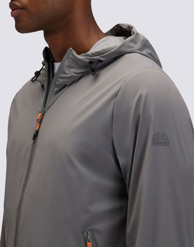 MEN'S FULL-ZIP NYLON HOODED JACKET