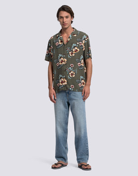 MEN'S PRINTED VISCOSE POPLIN SHIRT