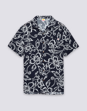 CAMISA DE HOMBRE ESTAMPADA EN VISCOSA POPELÍN