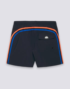 COSTUME DA BAGNO UOMO CON TESSUTO STRETCH A VITA ELASTICATA E CON CUSTODIA REMOVIBILE