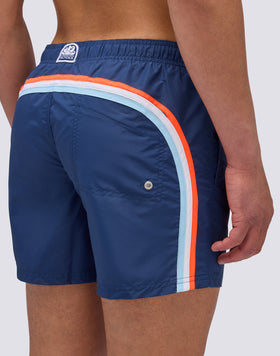 ICÓNICO BAÑADOR CORTO DE TAFETÁN CON CINTURA ELÁSTICA Y BOLSILLO