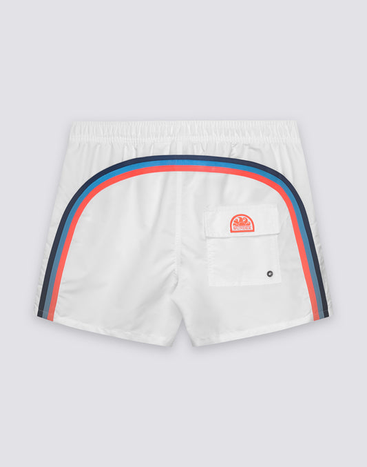 ICONIC TAFFETA SHORT SWIMSHORTS WITH SEMI-ELASTICATED WAIST