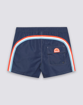 COSTUME DA BAGNO UOMO CORTO CON VITA SEMI ELASTICATA ICONIC TAFFETA