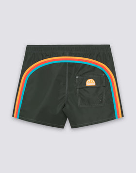 COSTUME DA BAGNO UOMO CORTO CON VITA SEMI ELASTICATA ICONIC TAFFETA
