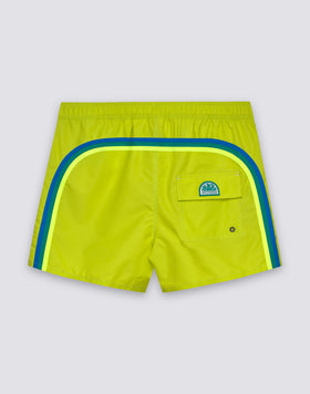 COSTUME DA BAGNO UOMO CORTO CON VITA SEMI ELASTICATA ICONIC TAFFETA