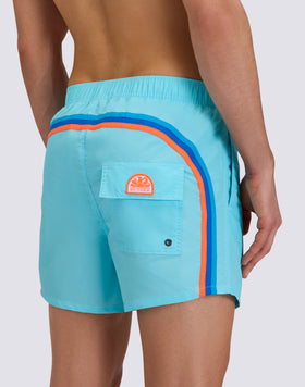 COSTUME DA BAGNO UOMO CORTO CON VITA SEMI ELASTICATA ICONIC TAFFETA