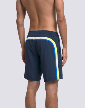 COSTUME DA BAGNO UOMO LUNGO VITA SEMI ELASTICATA IN POLIESTERE RICICLATO REPREVE®