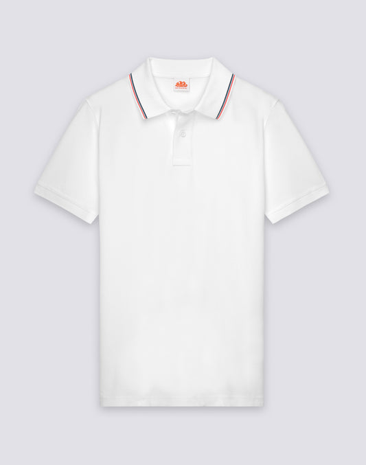 POLO UOMO IN COTONE PIMA PIQUET CON LOGO RICAMATO