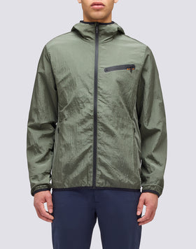 RIP-STOP FABRIC JACKET WITH HOOD